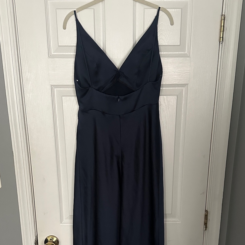 Jenny Yoo Navy Slip Dress - Picture 4 of 9